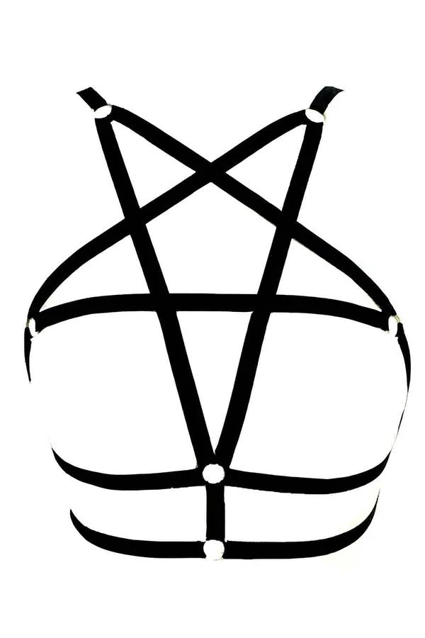 Adjustable Body Harness for Women - Strappy Chest Lingerie Top