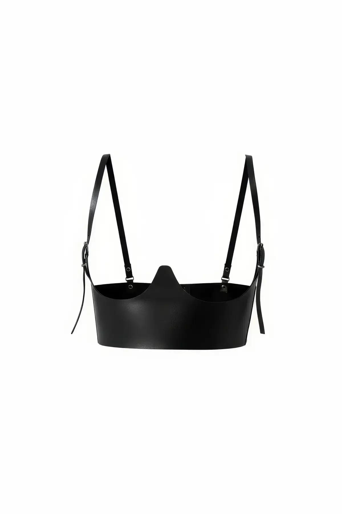 Underbust Harness Top with Structured V-Neckline