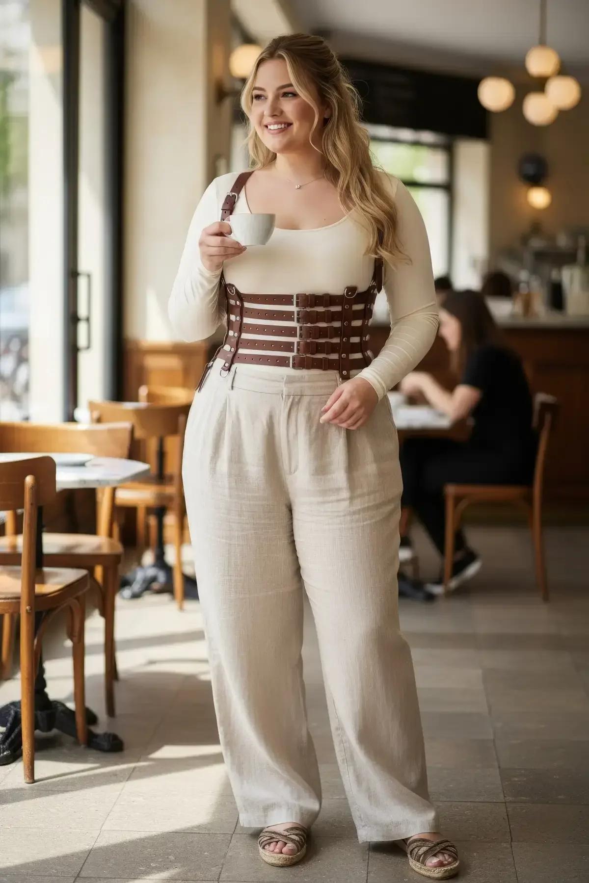 Multi-Strap Underbust Harness Corset Top