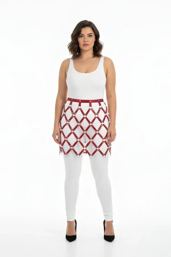 Geometric Harness Skirt with O-Ring Detail