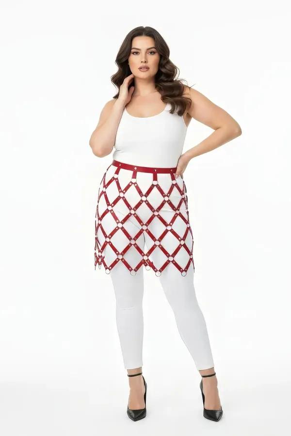 Geometric Harness Skirt with O-Ring Detail
