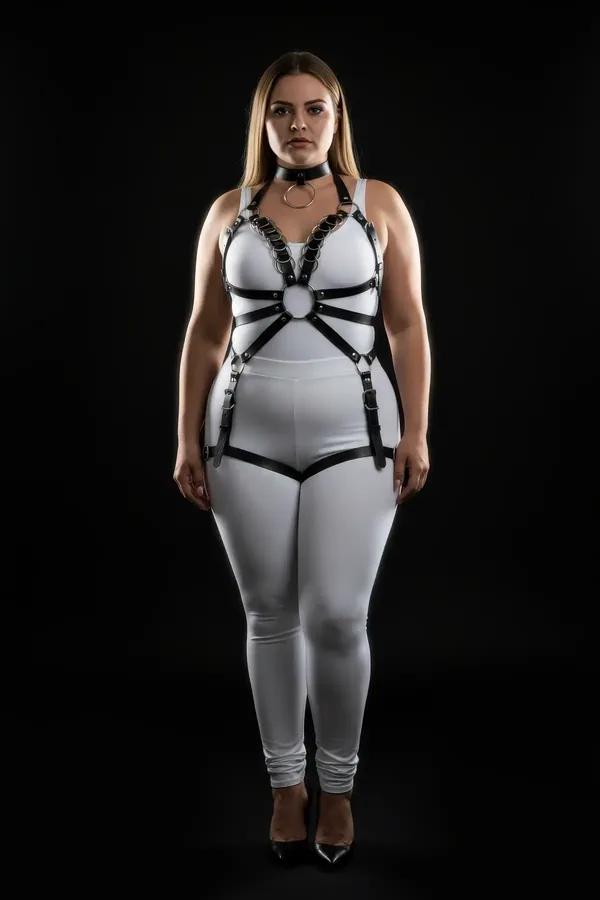 Full Body Harness with O-Ring and Choker