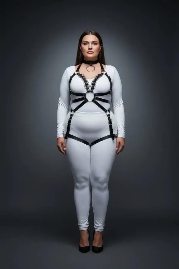 Full Body Harness with O-Ring and Choker