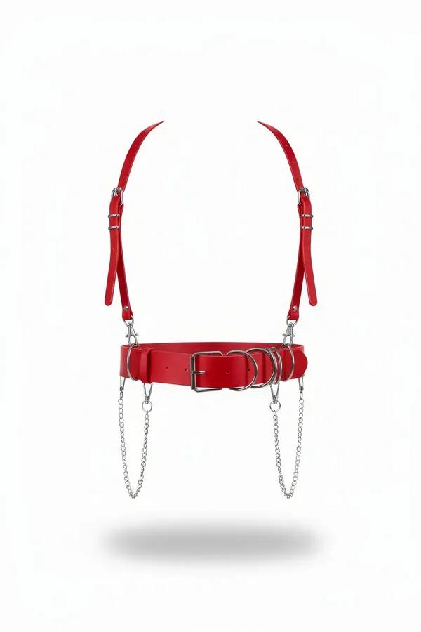 Waist Harness with O-Ring Chain Detail