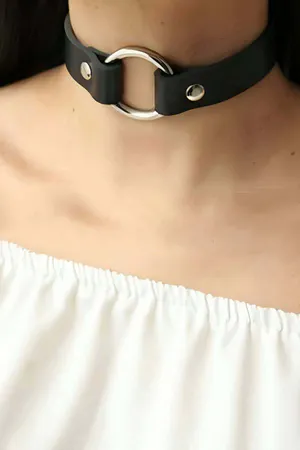 Leather Collar Necklace - APFT35
