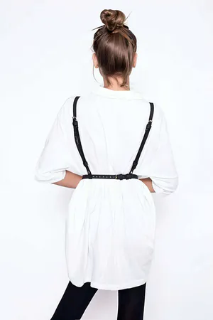 Stylish Harness with Cross Detail on the Chest - APFT156