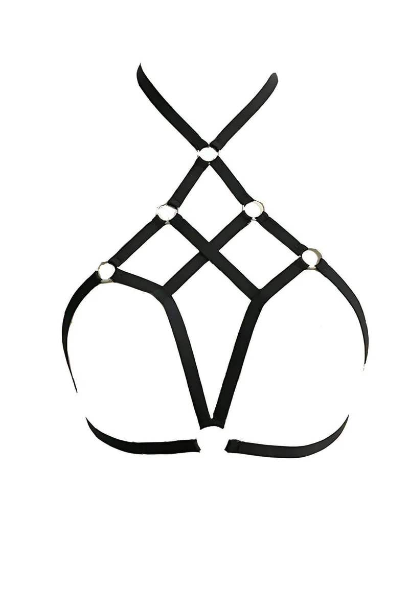Chest Harness Lingerie Cage Strap Top for Women