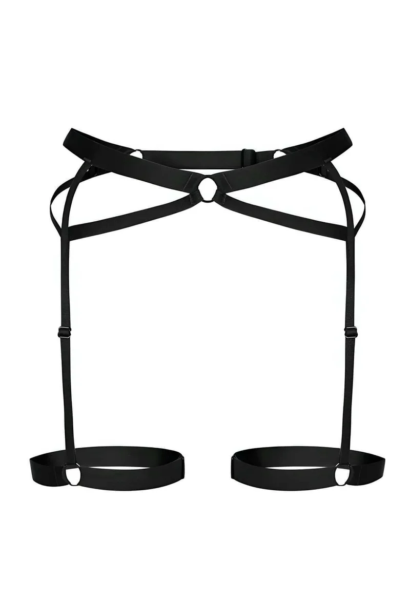 Adjustable Thigh Garter Harness Detail
