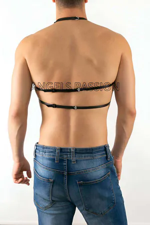 Men's Leather Harness – Stylish Faux Leather Chest Strap