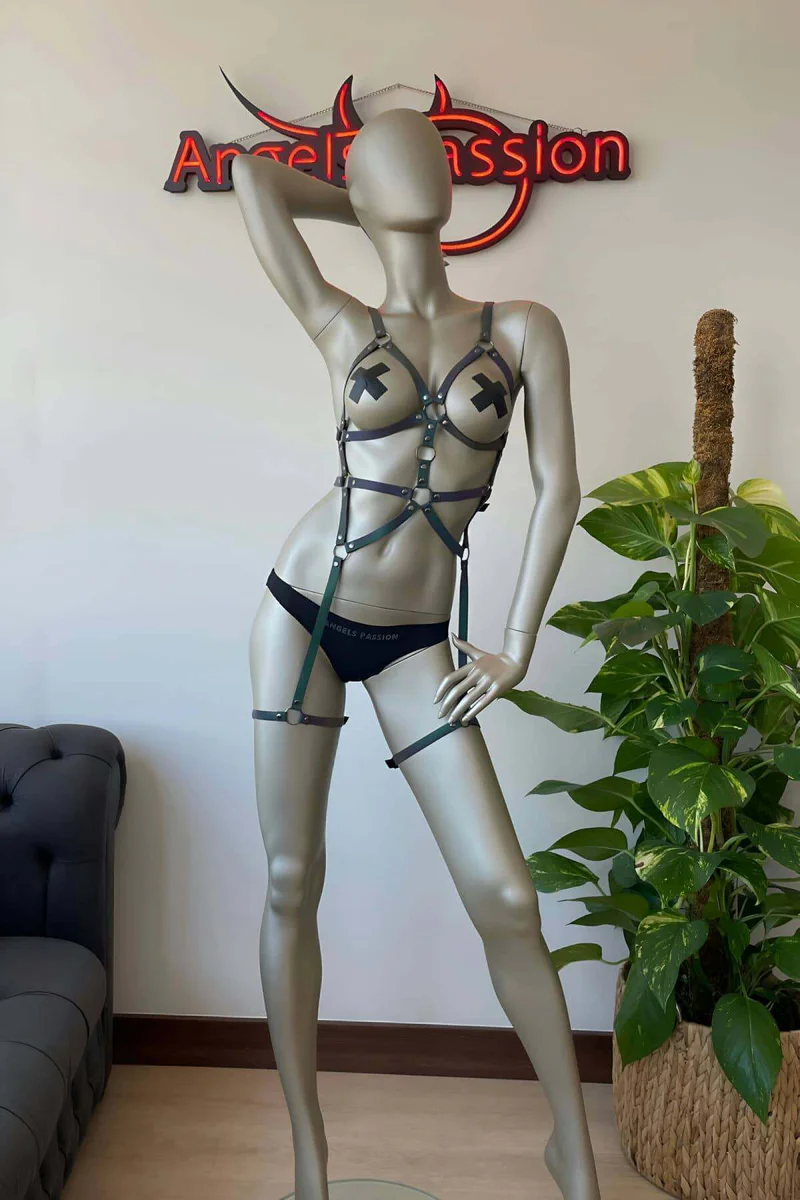 Iridescent Reflective Body Harness for Festivals & Raves