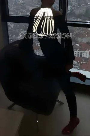 Glow in the Dark White Reflective Sexy Bustier Bra Set - APFT551