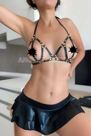 Leather Bra, Fancy Bra Leather Harness - APFT111