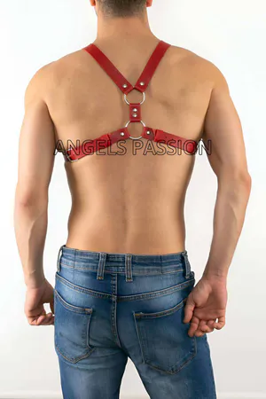 Men's Chest Leather Accessory, Fancy Men's Underwear - APFTM13