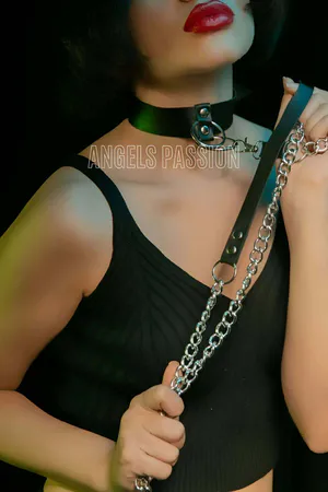 Chain Collar - Bdsm Leather Collar - APFT246