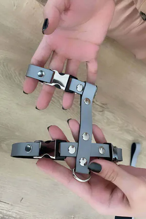 Cat Harness Reflective in the Dark Chest and Travel Set - NPC007