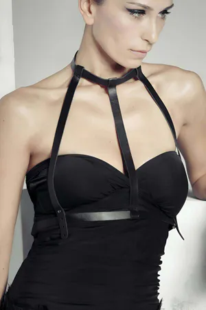 Shirt Leather Accessory, Stylish Leather Harness - APFT601