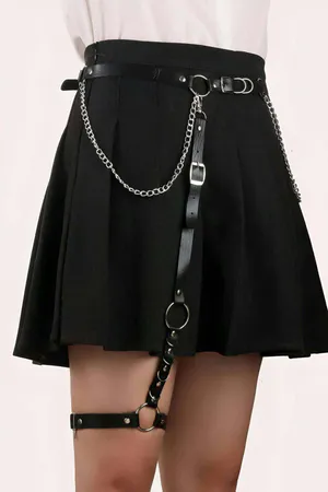 Garter Harness Leather Chain Leg Harness APFT798
