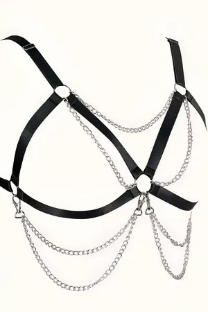 Sexy Rubber Chest Harness - APFT799
