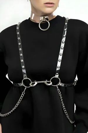 Stylish - Transparent Belt and Choker Set - APFT826