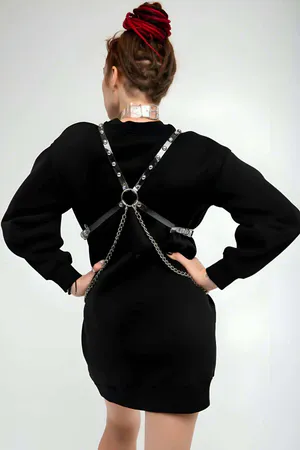 Stylish - Transparent Belt and Choker Set - APFT826