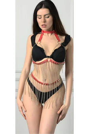 Chained Chest and Skirt Harness Set - APFT504