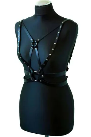Sexy Leather Chest Harness - APFT909