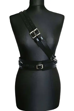 Leather Shoulder Waist Belt Harness - APFT915