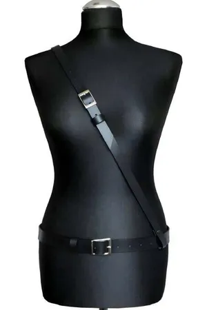 Single Shoulder Tie Waist Belt Harness - APFT917