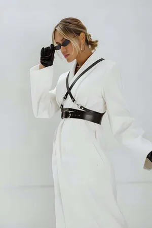 Stylish Women's Leather Belt, Stylish Women's Belt, Belt Over Dress - APFT1129