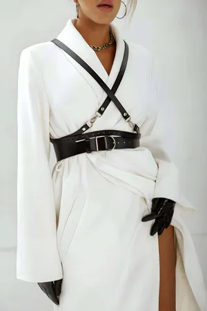 Stylish Women's Leather Belt, Stylish Women's Belt, Belt Over Dress - APFT1129