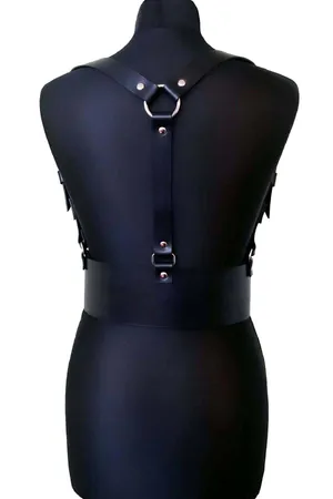 Leather Corset Harness, Stylish Dress Belt - APFT914