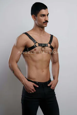 Men's Chest Harness, Fancy Wear Leather Harness - APFTM7