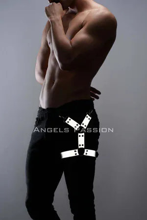 Reflective Men's Leg Harness, Stylish Party Accessory - APFTM51