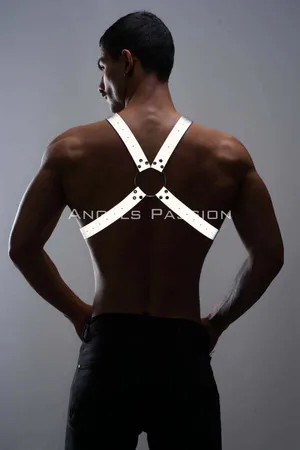 Glow in the Dark (Reflective) Men's Chest Harness, Party Accessory - APFTM95