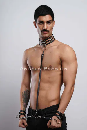 Fantasy Men's Collar Bracelet Set, Choker - Bracelet Set - APFTM56