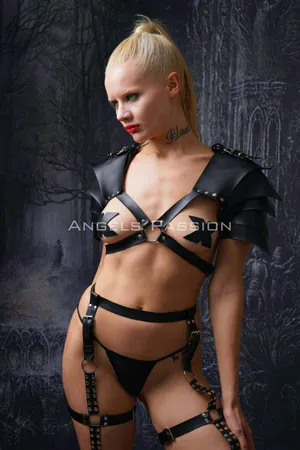 Women's Gladiator Garter Harness Suit, Cosplay Costume - APFT1345