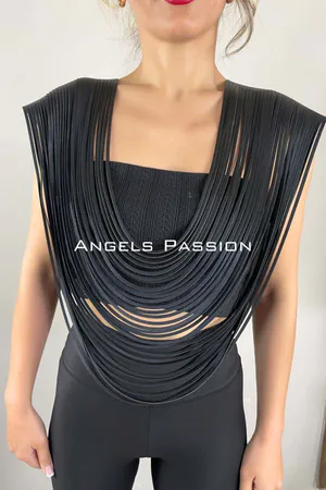 Stylish Shoulder Harness with Tassels - APFT1394