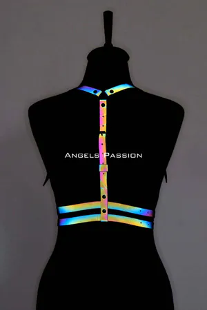 Colorful Reflective Chest Harness, Glow in the Dark Chest Harness - APFT205