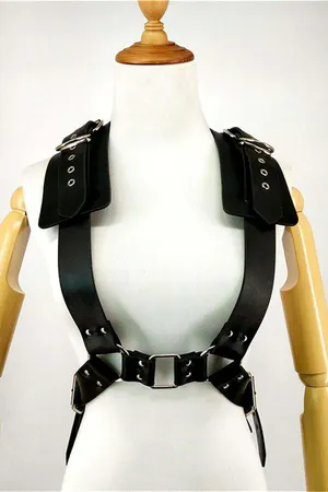 Leather Harness, Stylish Leather Women's Belt - APFT1419