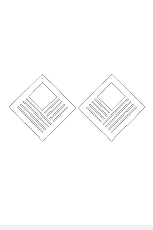 White Reflective Geometric Square Earrings, Stylish Laser Cut Earrings - APBJ010