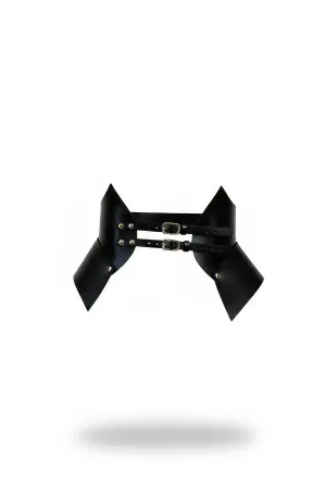 Black Women's Belt Corset Type Double Buckle Wide Waist - APFT1010