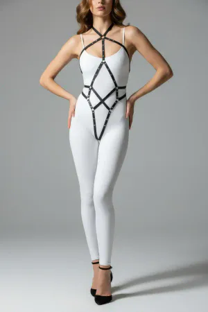 Leather Body Harness – Adjustable Strappy Fashion Accessory