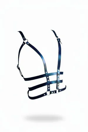 Black Women's Belt Leather Body Accessory - APFT442