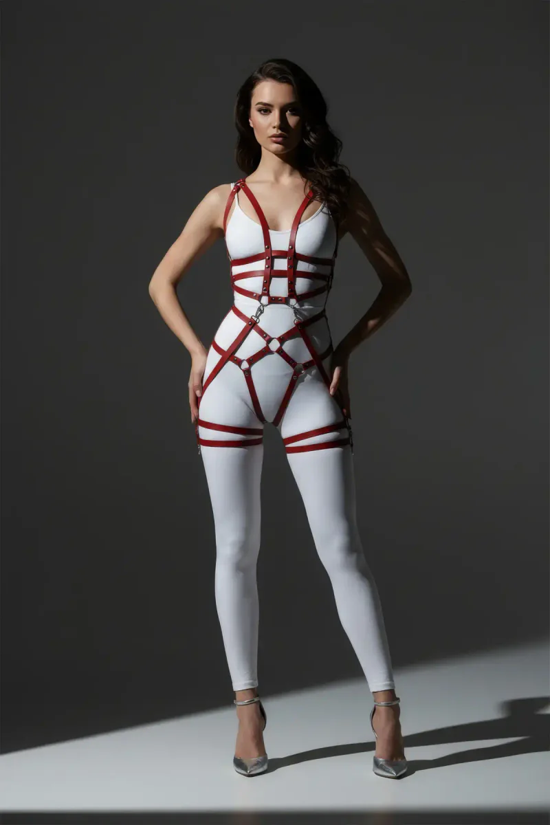 Women's festival outfit, red