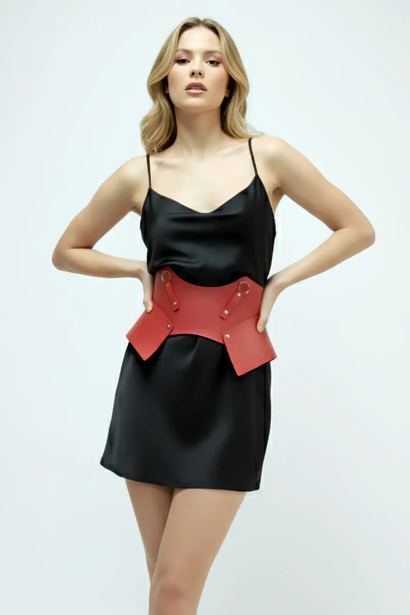 Tile Women's Belt Corset Detailed Wide Waist Accessory - APFT611