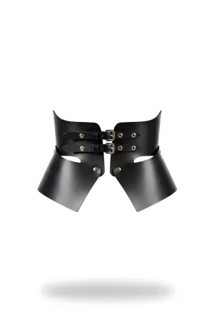 Black Women's Belt Corset Type Wide Waist Belt - APFT611