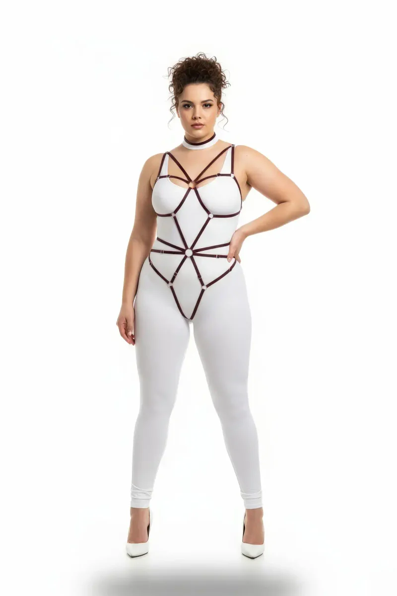 Plus Size Body Harness for Women - Adjustable Ring Detail