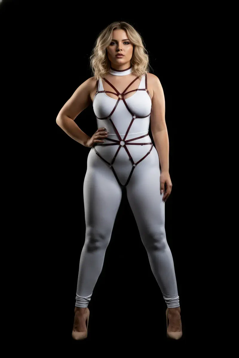 Plus Size Body Harness for Women - Adjustable Ring Detail