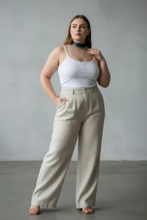 Plus Size Black Women's Belt with Chain Detail Maximalist Design - APFT629